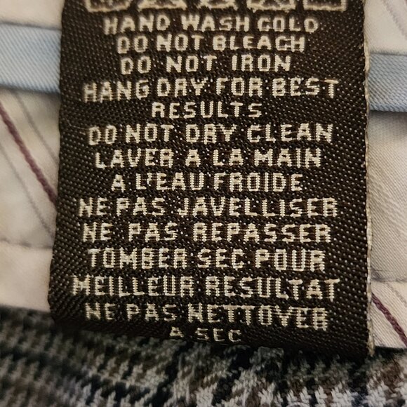 Element Plaid Cropped Pants Size 5 – Y2K Skater Style Capris, Gray Check - Picture 12 of 12